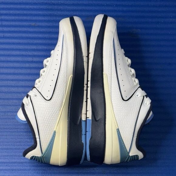 Size 4.5Y- GS Nike Air Jordan Retro 2 Low University Navy 2004 RARE 309838-141 - Picture 6 of 8